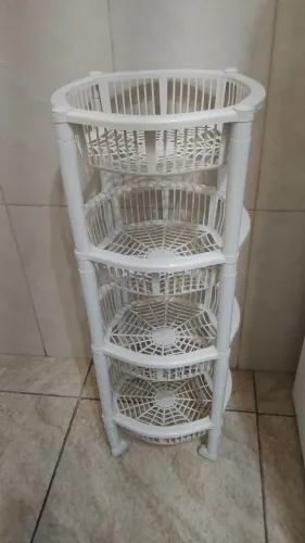 Fruteira de chão de plástico