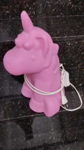 Luminária Unicórnio Rosa
