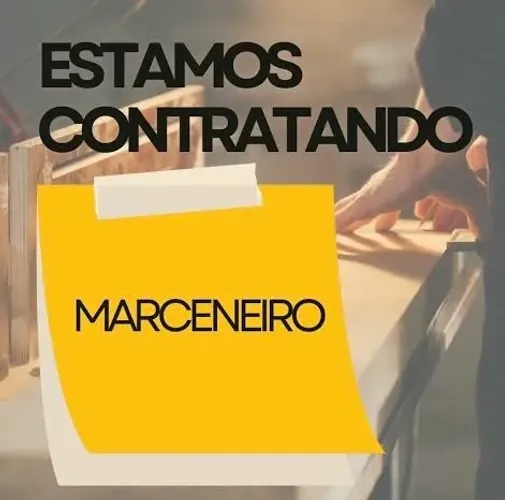 Vaga de marceneiro e meio oficial