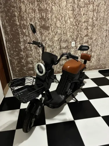Bicicleta Elétrica TYT WD-2 1000W Bateria Lítio Preta