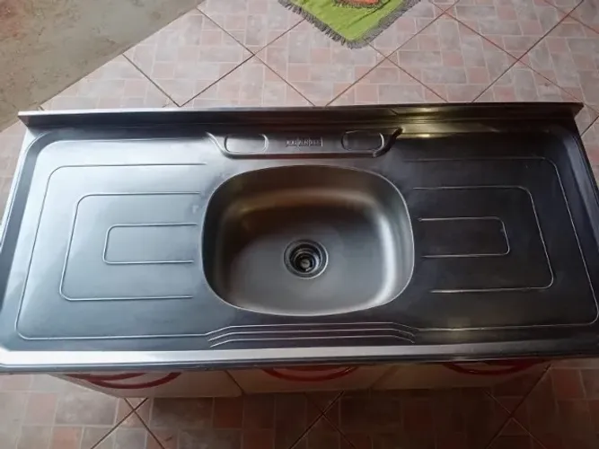 Balcão de pia duplo