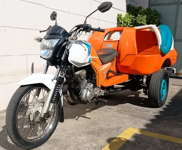 TRICICLO FUSCO Honda CG 160 Start 2018 PARA 7 BOTIJÕES DE GAS