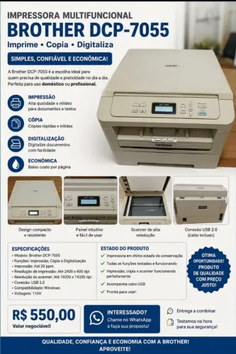 Impressora Brother DCP-7055
