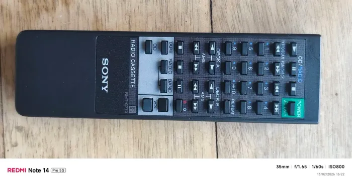 Controle remoto Sony CFD-770 e 775