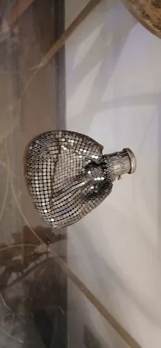 bolsa de malha metálica antiga vintage