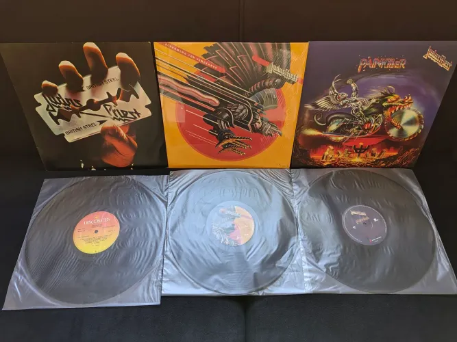 Judas Priest - 3 Lps Clássicos Painkilker Screaming e British Steel