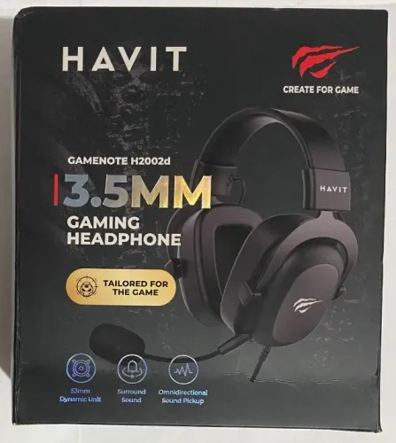 Headset Gamer Havit HV-H2002D 3.5mm PretoCinza (ZERO NA CAIXA)