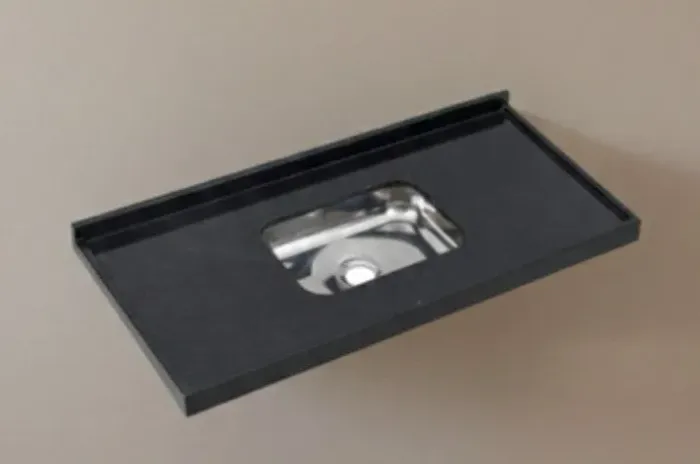 Pia para cozinha em Mármore Preto