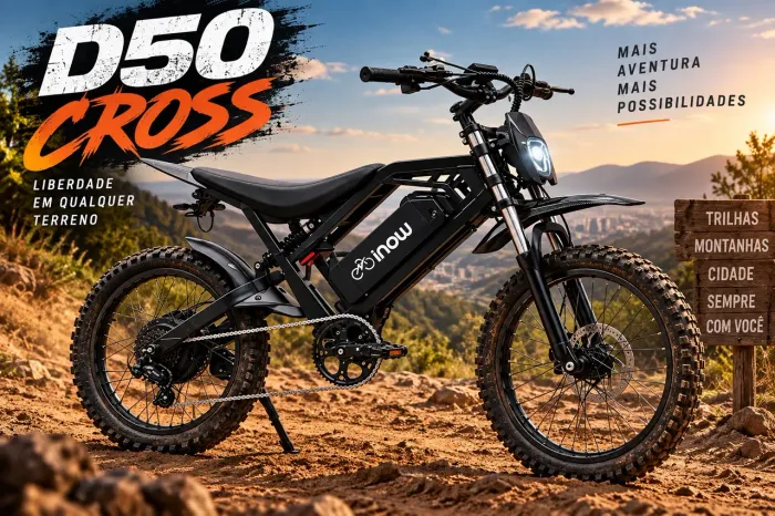 Bicicleta eletrica D50 Cross
