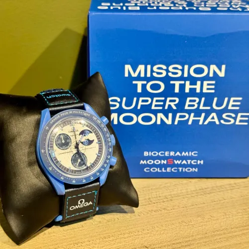 Relógio Moonswatch Super Blue Moon (Novo Na Caixa)