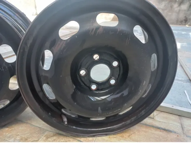 03 rodas aro de ferro 15" 5 furos