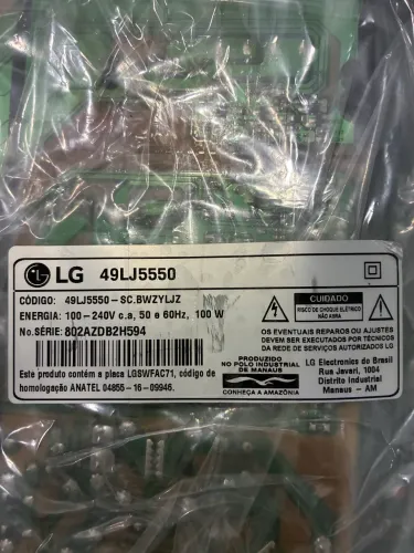 Conjunto de placas tv LG 49LJ5550
