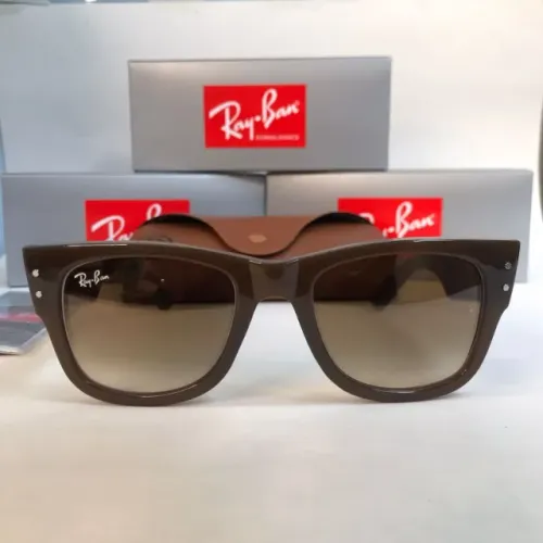 Óculos de sol ray-ban mega wayfarer nude lentes de cristal style