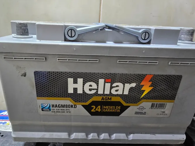 Baterias Automotivas 80 Amperes Heliar Agm