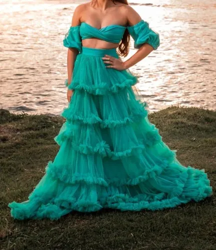 Vestido para ensaio de fotos