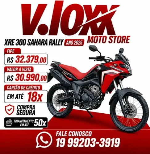 HONDA XRE 300 SAHARA RALLY 2025/2025