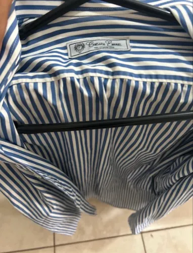 camisa social de alfaiateria  listrada m