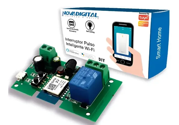 Interruptor Pulso Wifi Rf 433 Mhz Automação Alexa