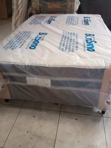 Cama UniBox casal molas ensacadas resistente 