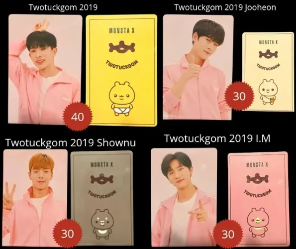 Coleção do grupo de K-Pop MONSTA X