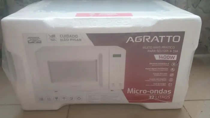 Microondas Novo na Caixa