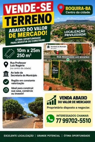 Vendo terreno 10x25