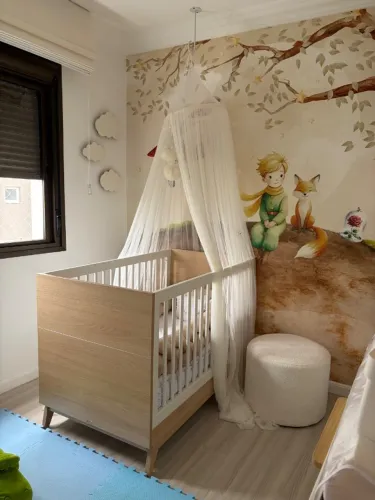 Berço Quarter 2 em 1 (vira mini cama) com colchão 