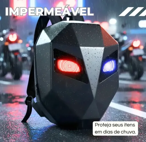 Mochila Led semi nova. Com 2 baterias.