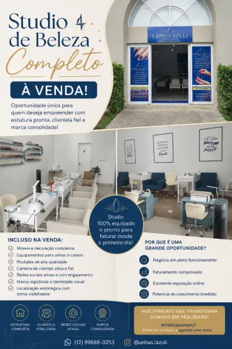 Repasse de Studio de beleza completo