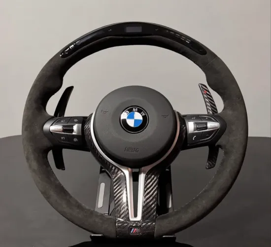 Volante bmw M sport alcântara shift lights led