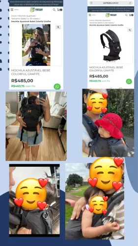 Mochila para carregar bebê 
