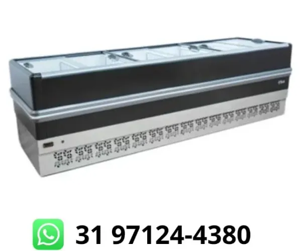 Ilha para Congelados 3M Vidro Reto Polar