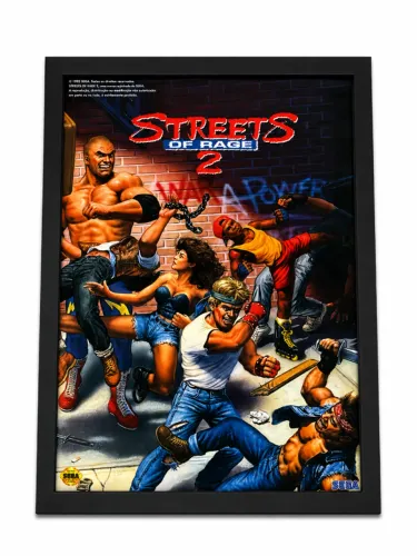 Quadro Vintage Streets of Rage 2 (1992)