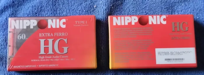 Kit 2 fitas k7 Nipponic Extra Ferro HG LACRDAS