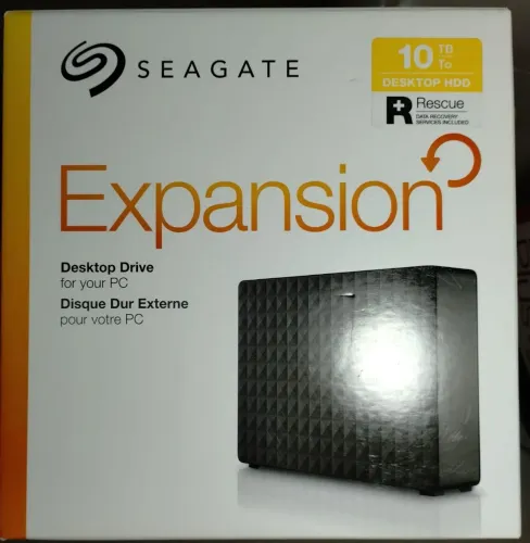 Caixa para HD externo Seagate.