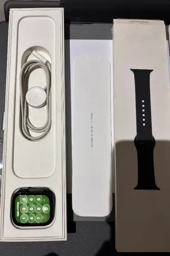 Apple Watch Série 8 45mm 32GB GPS, A prova D'água, Caixa, Pulseiras, Capas VX Case