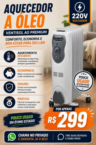 Aquecedor a óleo