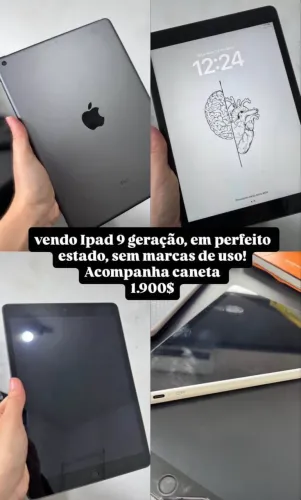 IPAD 9 PERFEITO ESTADO