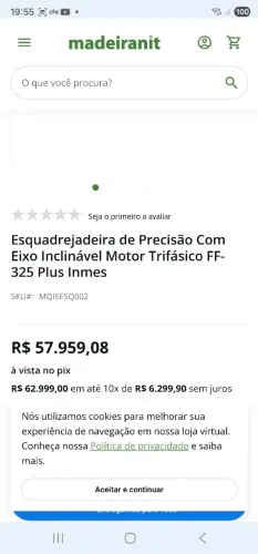 Serra esquadria de precisão  INNENS