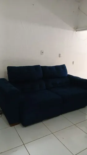 Sofá usado mas em perfeito estado, metro 2,20 AZUL 1000 no cartao em 10×