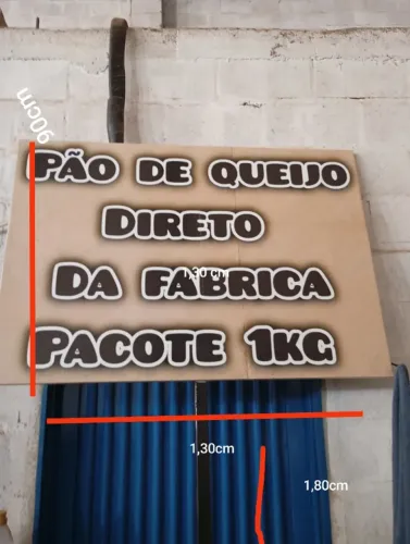 PLACA BANNER LETREIRO