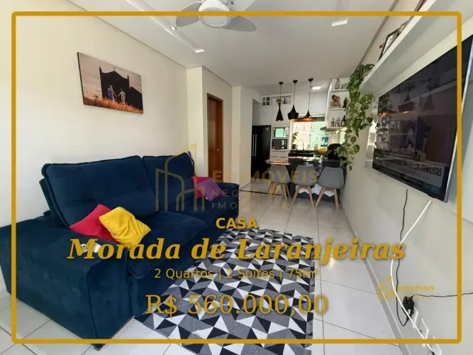 Morada de Laranjeiras: Casa Duplex com 2 Suítes e Ambientes Planejados