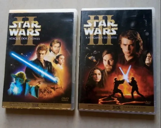 DVDs Star Wars Episódios II e III (Originais) - Duplos
