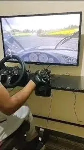 Volante para jogos de corrida com pedal, compatível com pc e consoles Ultimas unidades