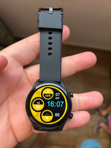 Smartwatch zeblaze btalk 3 plus black masculino novo