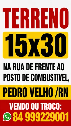 Vendo ou troco terreno em Pedro velho RN