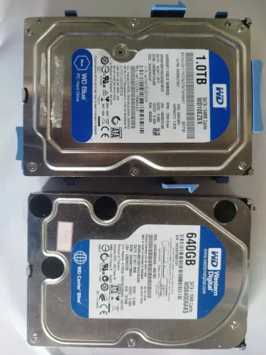 HD 1 TB e 640 GB PC funcionando 100% WD caviar Blue