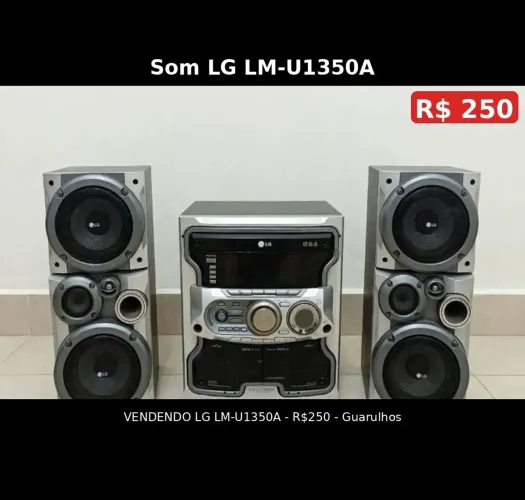 Vendo aparelho de som LG LM-UI 350A mini sistem retirada em guarulhos