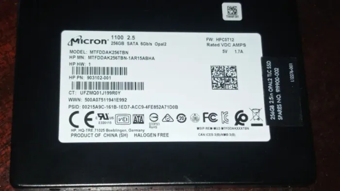 SSD HP 256GB
