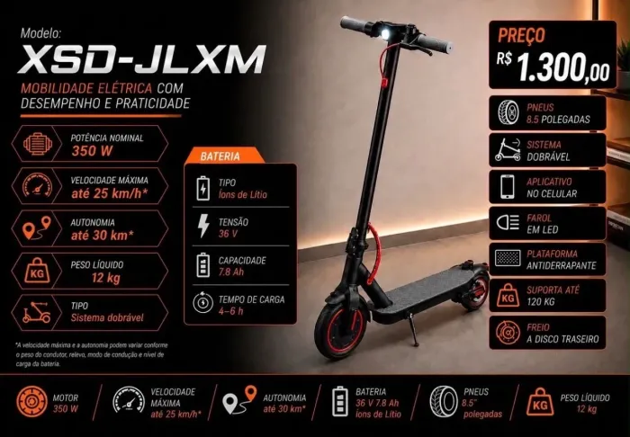 PATINETE ELÉTRICO 350W